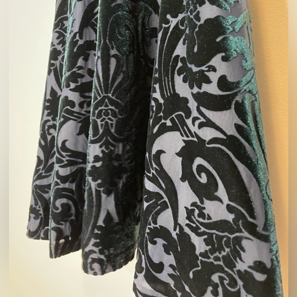 Deep Green Velvet Fit and Flare Mini Dress from Aqua by Bloomingdale’s - Picture 5 of 5